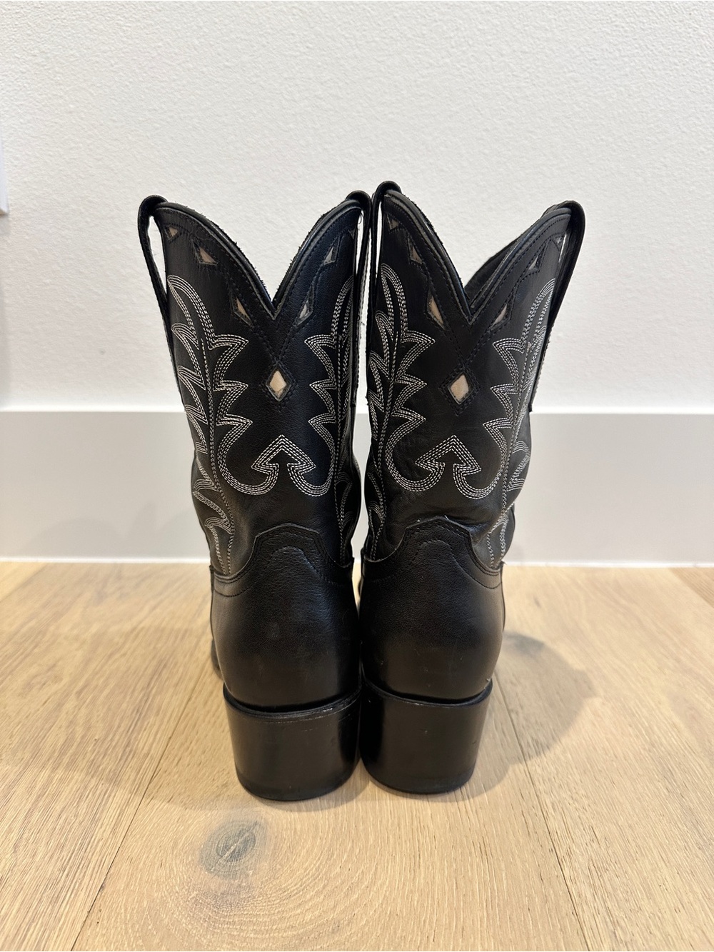 Tecovas Black Western Cowboy Boots - Normal Height - Picture 4 of 10